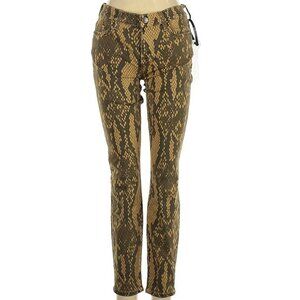♡ CURRENT/ELLIOTT The Stiletto snake mid-rise skinny jeans